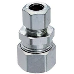Plumb Pak, Straight Connector, Inlet Of 1/2" Copper & Outlet 3/8" Od Chrome. Fixed Price $10.99.
