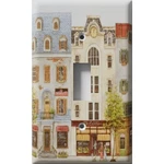 Village Storefronts Decorative Light Switch Plate Cover Outlet Wall. Fixed Price $8.99.