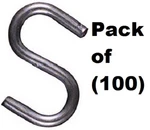 N273-441 3" Heavy Zinc Plated Open Hooks Bulk 100 Pack. Fixed Price $132.93.