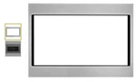 Whirlpool 27" Microwave Trim Kit Black-on-stainless (MK2227AS). Fixed Price $69.00.