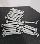 (25)NATIONAL Hardware N221-887 Zinc-plated Hook & Eye Turnbuckle 3/8 X 10-1/2. Fixed Price $75.00.
