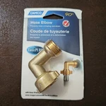Camco 90-DEGREE Hose Elbow Rv Water Etc. Solid Brass (22505). Fixed Price $6.60.