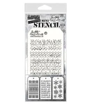 Stampers Anonymous Tim Holtz Mini Layered Stencil 3/PKG-SET #18. Fixed Price $15.20.