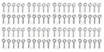 Quantity Of 100: Screw Eyes 1-15/16 Inch Stanley National N118-190 Eyelet Hooks. Fixed Price $39.95.