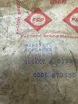 Genuine Oem Whirlpool Fsp 4161310 Dishwasher Gasket & Dispenser. Fixed Price $39.99.