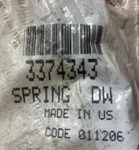 WP3374343/3374343 Whirlpool Dw Door Spring. Fixed Price $12.99.