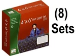 (8) Noma 48954-88 Holiday Wonderland 150 Ct 4' X 6' Blue Net Christmas Lights. Fixed Price $169.90.