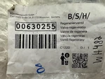 + New Bosch Dishwasher Regeneration Valve - Part # 00630255. Fixed Price $25.00.