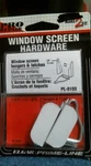 Prime-line PL-8103, Window Screen Hangers & Latches, White, Free Shipping. Fixed Price $10.00.