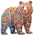 Diamond Painting Bear Kit 5D Diy 11 Colors/shapes Teens Adults, 9.75"X9.75". Fixed Price $5.31.