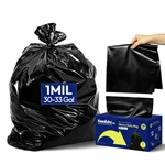 Heavy Duty Trash 33 Gallon 30 Count, 1.0 Mil, Strong Black Garbage Bags,.... Fixed Price $29.74.