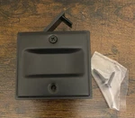 Homotek Passage Sliding Door Pull Black Without Switch Plate- Replace Old. Fixed Price $12.99.