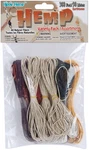 Pepperell Hemp Cord Variety Pack 300'-EARTH Tones KM-312. Fixed Price $13.48.