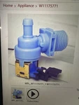 Whirlpool Water Inlet Valve W10872255 Or W11175771. Fixed Price $35.63.