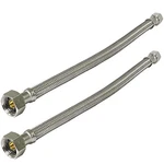 Highcraft Braided Faucet Connector 12" Long, Stainless In, Steel. Fixed Price $25.21.