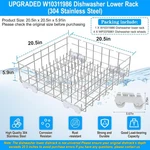 W10311986 W10380384 Dishwasher Lower Dishrack For Whirlpool 304 Stainless Steel. Fixed Price $132.28.