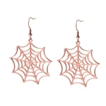 Stainless Steel Spider Web Drop Earring For Women Jewelry Rose Gold. Fixed Price $10.42.