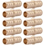 Sharkbite 1/2 Inch Crimp Coupling, Of 10, Brass In., Pack, Copper. Fixed Price $25.63.