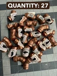 Nos 27-PACK Lot Watts 1/2" Pre-soldered Ez Sweat Copper Press 45 Degree Elbow. Fixed Price $42.48.