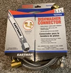 Eastman 5-FT L Dishwasher Connectors 0247035 (box 12) New Packing. Fixed Price $15.15.