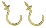 National Hardware N119-727 Marine Grade Solid Brass 1-1/2" Cup Hook 2-PACK. Fixed Price $6.95.