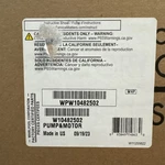 W10482502 Pump Motor For Whirlpool Dishwasher (e). Fixed Price $141.00.