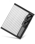 Clngai Roll Up Dish Drying Rack,expandable Over The Sink Drainer,stainle.... Fixed Price $55.14.