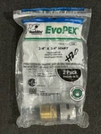 Pack Of Sharkbite Evopex K008WP3 Straight Coupling, 1/2" Comes As Shown. Fixed Price $8.00.