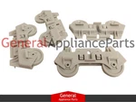 4 Dishwasher Rack Wheels Fitswhirlpool Kenmore Roper # AP3139103 303991 3368577. Fixed Price $13.45.