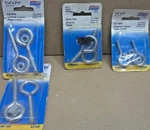 Lot Of Screw Eyes & Bolts (see Description) Zinc Plated L#113 C1-4-1-3. Fixed Price $49.99.