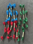 Dmc Embroidery Cotton 8.7YD-RED Green Blue 15 Pack. Fixed Price $13.59.
