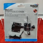 National N342-626 Black Self-adjusting Gate Door Latch For Over 1/2" Of Sag. Fixed Price $9.98.