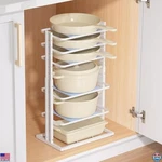 6-TIER Adjustable Pots And Pans Organizer For Kitchen Cabinet Storage White. Fixed Price $78.39.