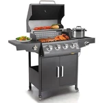 Propane Gas Grill 4 Side Steel Cart Outdoor Cooking Bbq. Fixed Price $249.99.