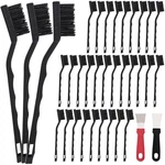 30 Pcs Mini Nylon Brush Set Masonry Wire Bristle For Cleaning Weldi. Fixed Price $18.53.