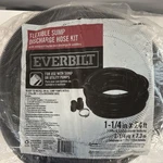 Everbilt Flexible Discharge Hose Kit 1-1/4 In 24 Ft With Adapter & Clamp. Fixed Price $102.76.