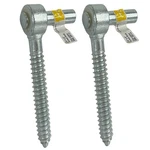 National Hardware Screw Gate Hooks N130-179 3/4" X 6" Zinc-plated Lot Of 2 New. Fixed Price $13.76.