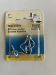 National Hardware N117-820 Steel Zinc Plated V2000 Series Hooks And Eyes In.. Fixed Price $7.00.