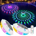 Floating Pool Lights W/remote, 6.5" Upper & Lower Dynamic Led Color Changing .... Fixed Price $70.82.