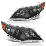 Dwvo Projector Headlights Fit 2012-2014 Camry, Black Housing Amber Reflector. Fixed Price $150.94.
