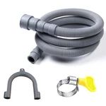 Hlmoptimo 6 Universal Washing Machine Drain Hose Flexible Feet, Gray. Fixed Price $21.99.