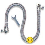 Stainless Steel Washing Machine Hoses (2 Pack) - Double 90 Elbow Connections. Fixed Price $24.47.