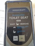 Highcraft W2TSWE Bone Elongated Molded Wood Toilet Seat With Easy Remove. Fixed Price $25.95.