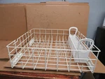 Kitchenaid Dishwasher Lower Rack W/ Silverware Basket Part # 3381479 8051119. Fixed Price $142.48.
