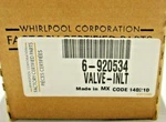 Oem 6-920534, AP6050305 Water Inlet Valve For Whirlpool Dishwasher. Fixed Price $29.99.