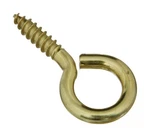 National Hardware N119-362 Solid Brass V2015 #8 Large Screw Eye 1-5/8 In.. Fixed Price $8.11.