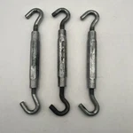 Lot Of 3 National Hardware Hook Turnbuckle, Zinc Plated. Fixed Price $16.98.