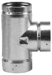 Selkirk 244100 4VP-TS 4" Type Pellet Stove Chimney Vent Tee W Cleanout Cap. Fixed Price $119.83.