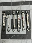 6-PACK Lot National Hardware N221-846 Zinc Hook & Eye Turnbuckle 3/16 X 5.5". Fixed Price $18.87.
