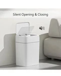 Elpheco Bathroom Trash With Lid 3.5 Gallon Motion Sensor Slim Garbage Can.... Fixed Price $25.99.